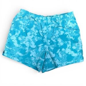 Columbia Teal Walnut River Printed Pull-On Swim Short Size XXL